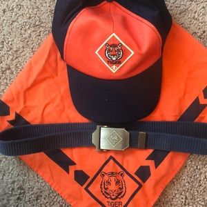 Cub Scout Tiger Hat/Neckerchief/Belt